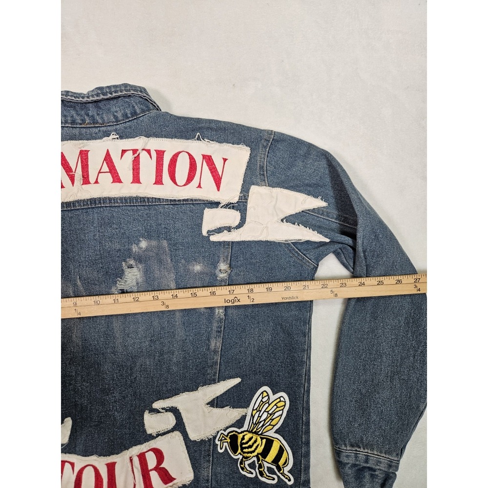 Beyonce' Formation Tour Denim Jacket (2024) Distressed Size Small Made In USA - Picture 7 of 9